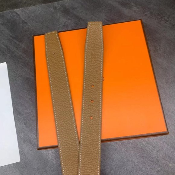 Hermes H Belt with Gold Buckle main image 4